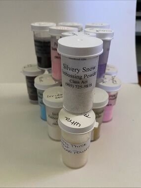 Lot 3 - Assorted Embossing Powders by Class Act Inc.